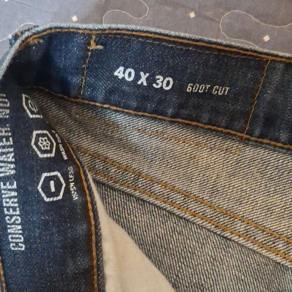 Nautica Men's Boot Cut Blue Jeans size 40 x 30 - Picture 3 of 6